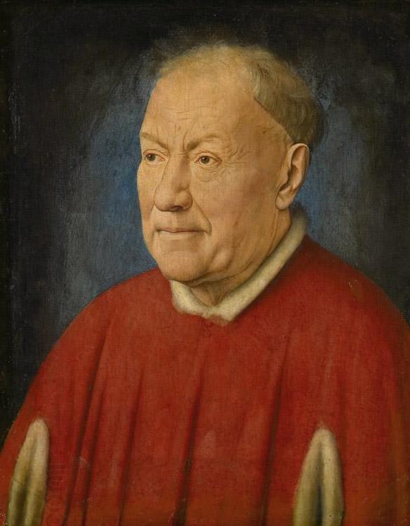 Jan Van Eyck Portrait of Cardinal Nicola Albergati (mk08) China oil painting art